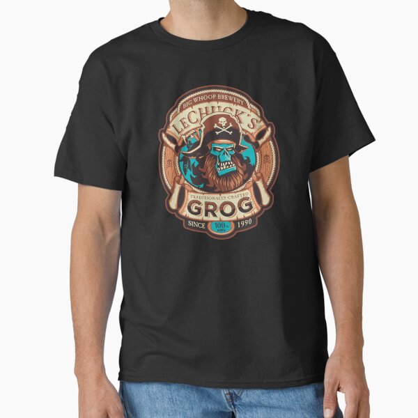 Ghost Pirate Grog - Craft Beer - Retro Video Gamer  Classic T-Shirt
