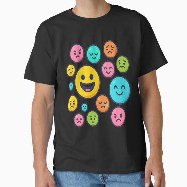 Colorful Mood Balls – Funny Face Collection Classic T-Shirt