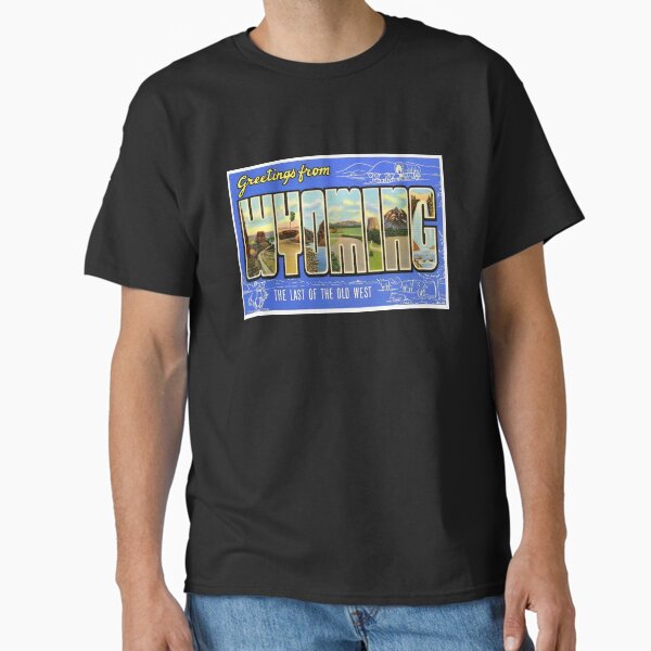 Greetings from Wyoming Retro Design Classic T-Shirt
