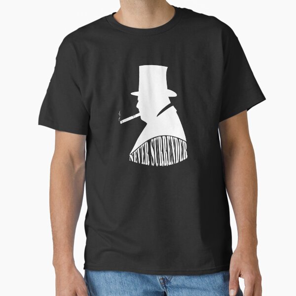 Winston Churchill "Never Surrender" Quote Classic T-Shirt