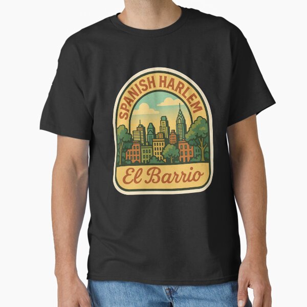 Spanish Harlem “El Barrio” Sticker – Vintage Spring Cityscape Design Classic T-Shirt