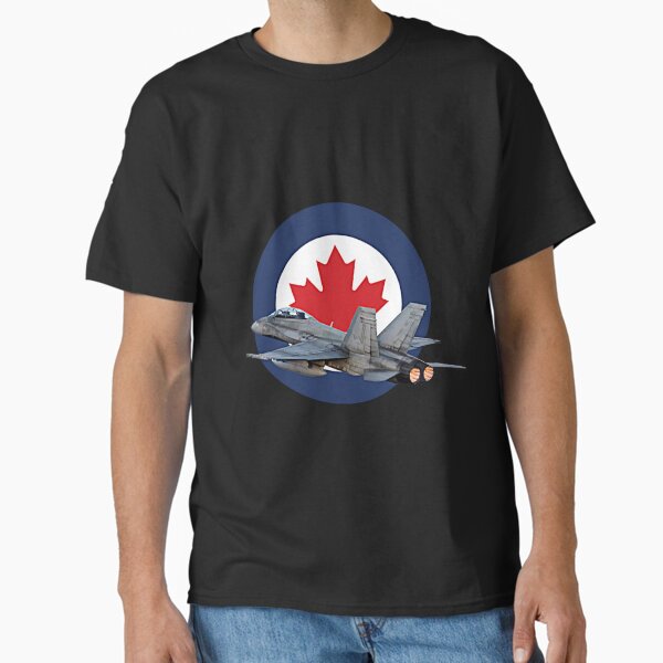 Canadian Airforce Canada RCAF Cf-18 Hornet Roundel  Classic T-Shirt