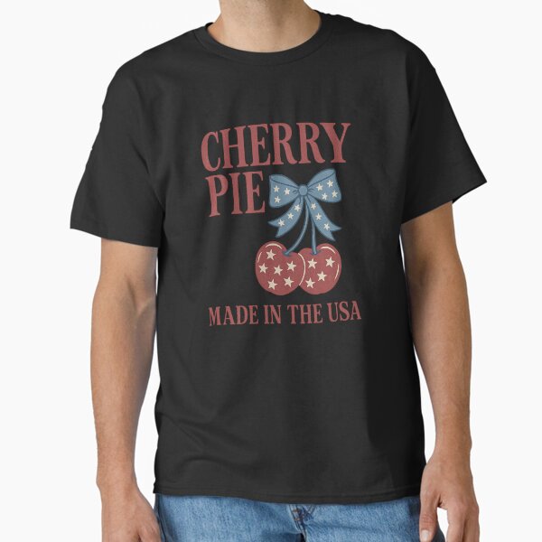 Cherry Pie Made in the USA – Retro Fruit Pride Design Classic T-Shirt