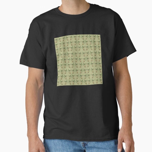 Tropical Palm Tree Seamless Pattern Classic T-Shirt