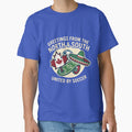 United By Soccer Greetings From North And South by Amir Faysal