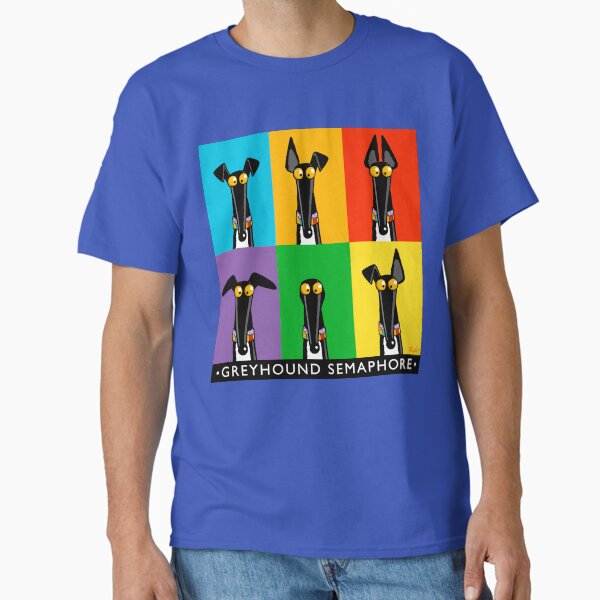 Greyhound Semaphore with title Classic T-Shirt