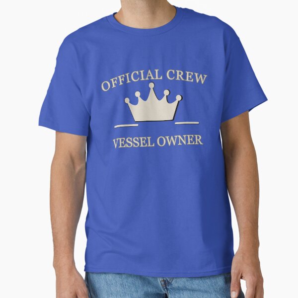 Vessel Ship Owner Nautical Crew Design – Vintage Maritime Emblem Classic T-Shirt