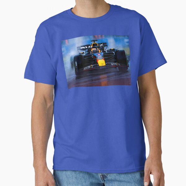 Max Verstappen racing his 2024 F1 car in the rain during the Brazilian Grand Prix at Interlagos abstract Classic T-Shirt