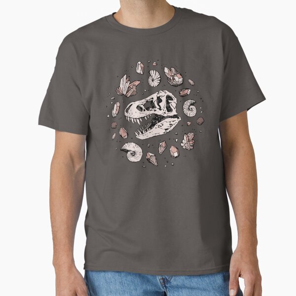Geo-rex Vortex | Rose Quartz | Dinosaur Skull Fossil Art Classic T-Shirt