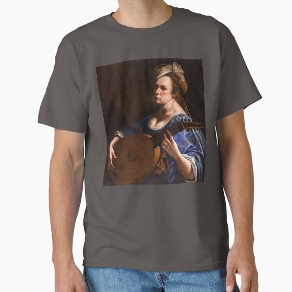 Self-Portrait as A Lute Player by Artemisia Gentileschi Classic T-Shirt