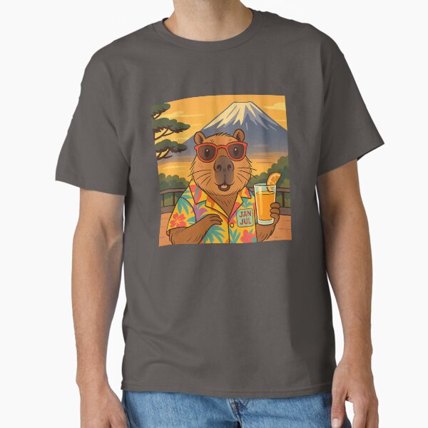 Capybara on Mount Fuji Classic T-Shirt