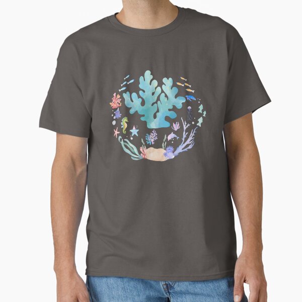 Coral Daydream– Cute Ocean Illustration for Sea Life Lovers Classic T-Shirt