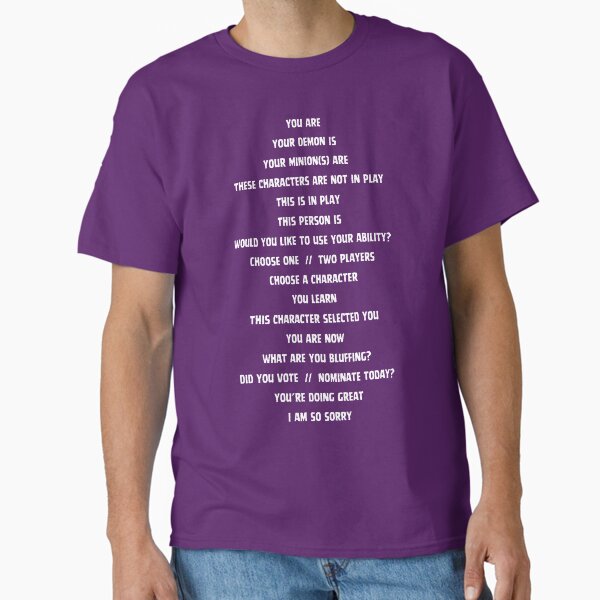 Blood on the clocktower Storyteller's best friend White Classic T-Shirt