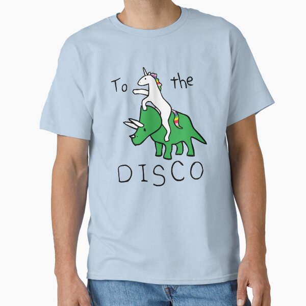 To The Disco (Unicorn Riding Triceratops) Classic T-Shirt