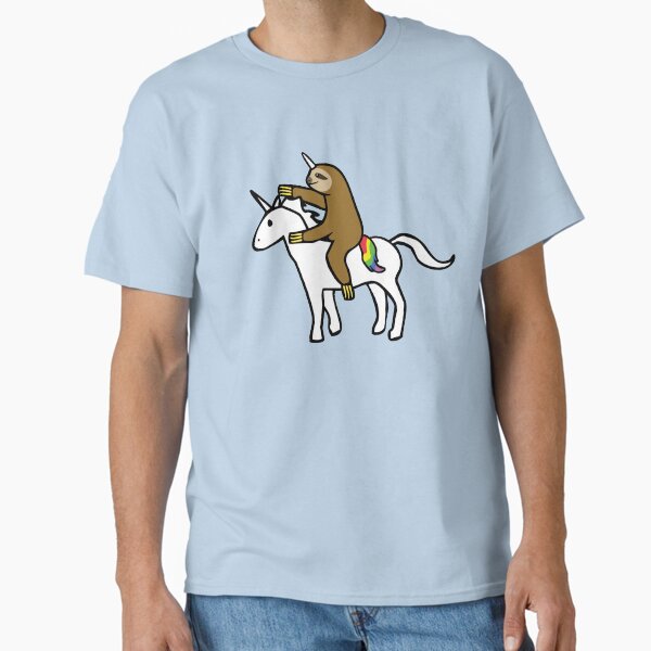 Slothicorn Riding Unicorn Classic T-Shirt