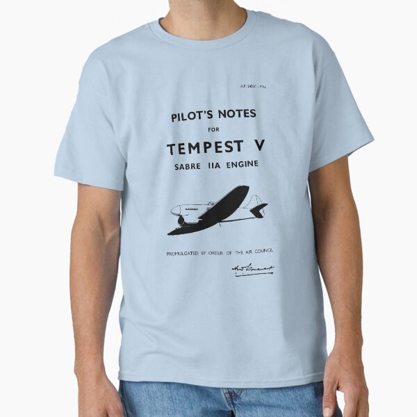 Hawker Tempest Pilot's Notes Classic T-Shirt