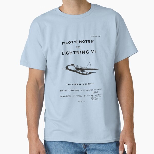 Pilot's Notes for Lightning VI Classic T-Shirt