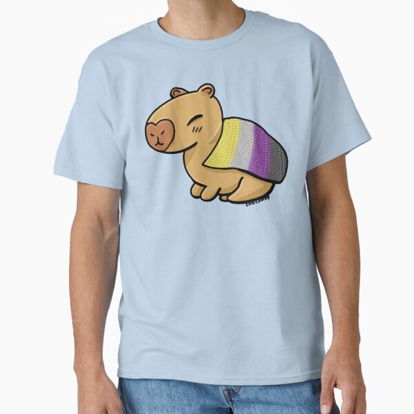 Pride Capybara- Nonbinary Classic T-Shirt