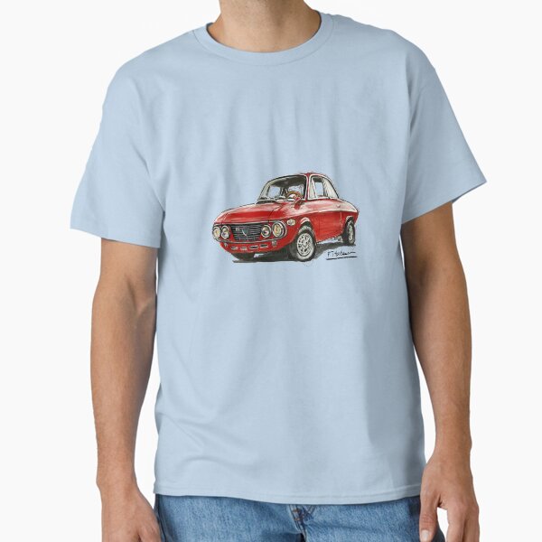 Cartoon-style Lancia Fulvia illustration Classic T-Shirt