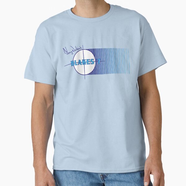 Blake's 7 (Magazine Logo - BLUE) 1983 Classic T-Shirt