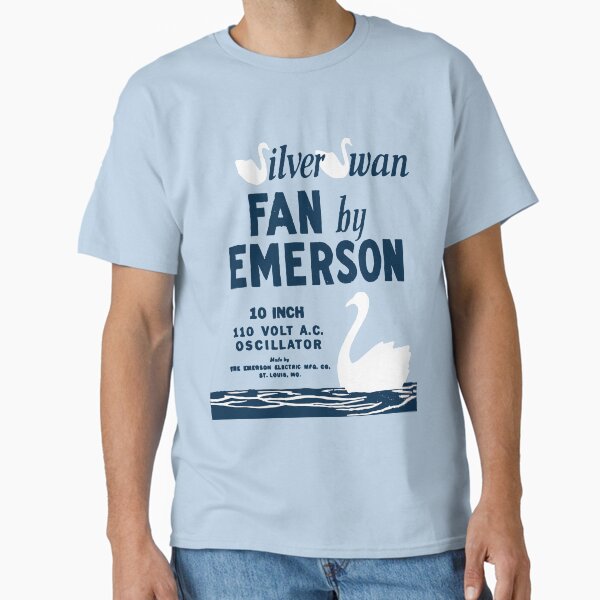 Emerson Silver Swan Fan Graphic Classic T-Shirt