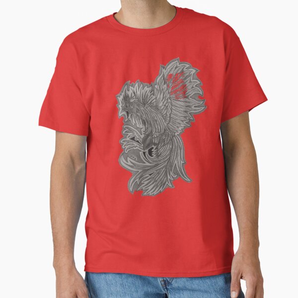 fighting rooster drawing art  Classic T-Shirt