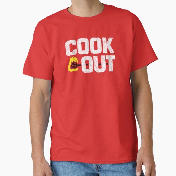 Cookout - Vintage Chalk Texture - White & Black Classic T-Shirt