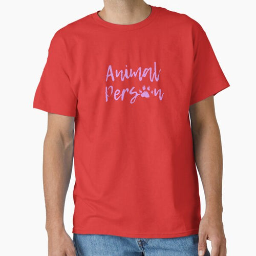 "Animal Person" Pawprint (Pinkish-Lavender) Classic T-Shirt