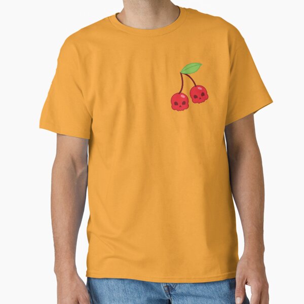 Cute Skull Cherries – Kawaii Gothic Fruit Art Classic T-Shirt