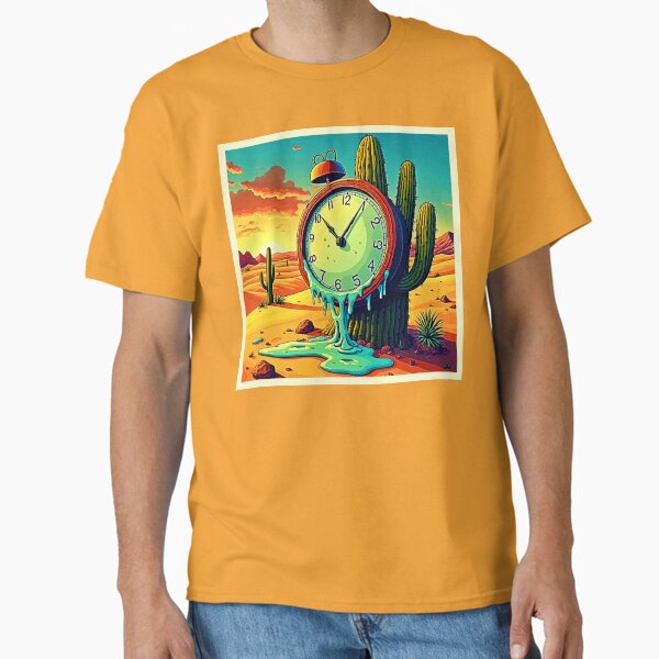 Desert Time Melts Away Clock Classic T-Shirt