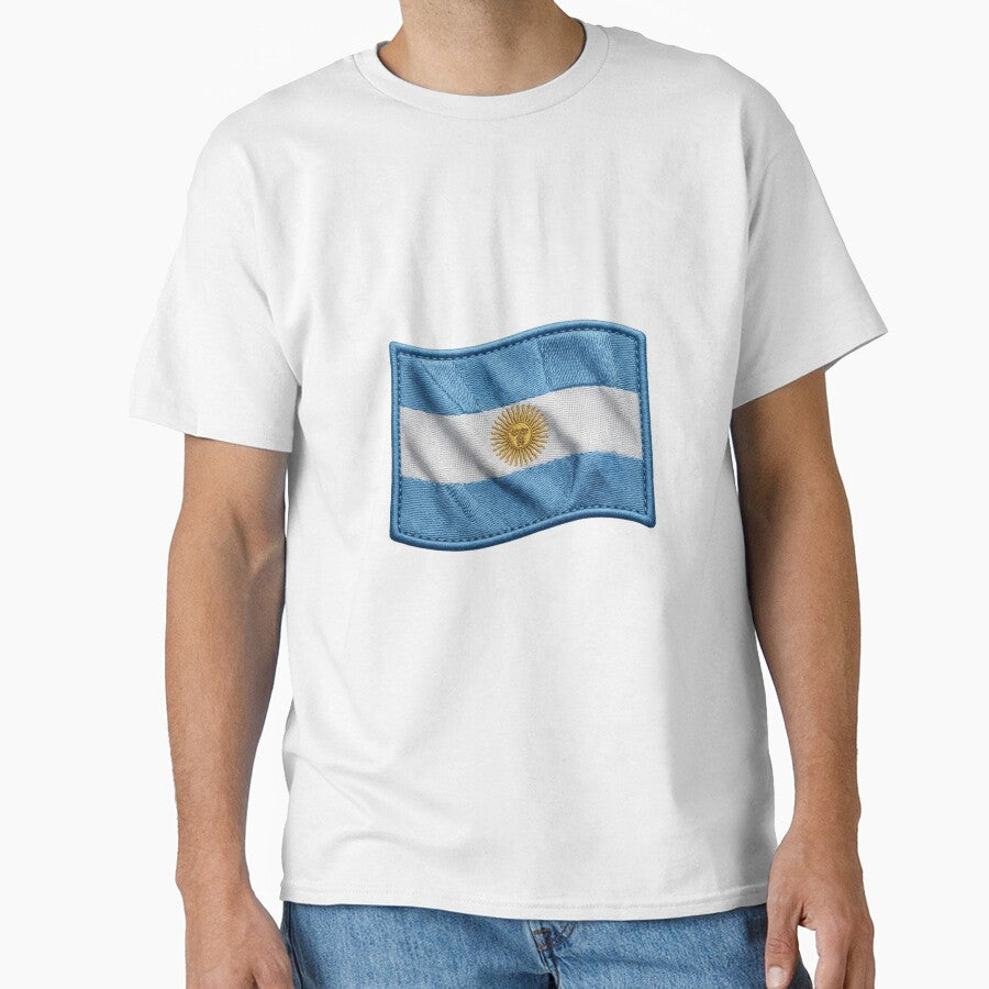 Embroidered Argentina Flag Patch - Waving Tactical Crest Design by VisualStudio97