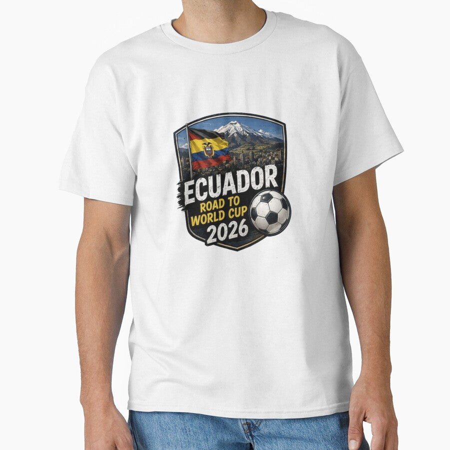 Ecuador World Cup 2026 Soccer Supporter Shield Design by Pixanova