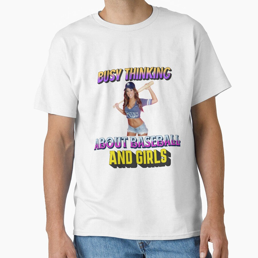 Busy Thinking About Baseball And Girls by Handyhouse