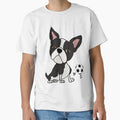 Funny Boston Terrier Dog Playing Soccer by Nature's Fancy
