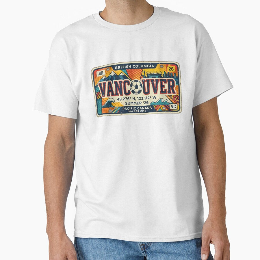 Vancouver 2026 Soccer City Retro License Plate by rygenr8