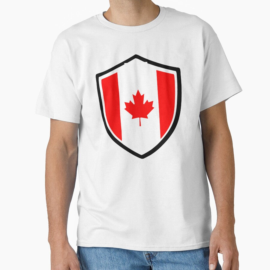 canada flag shield emblem graphic by GlobalPrintArt
