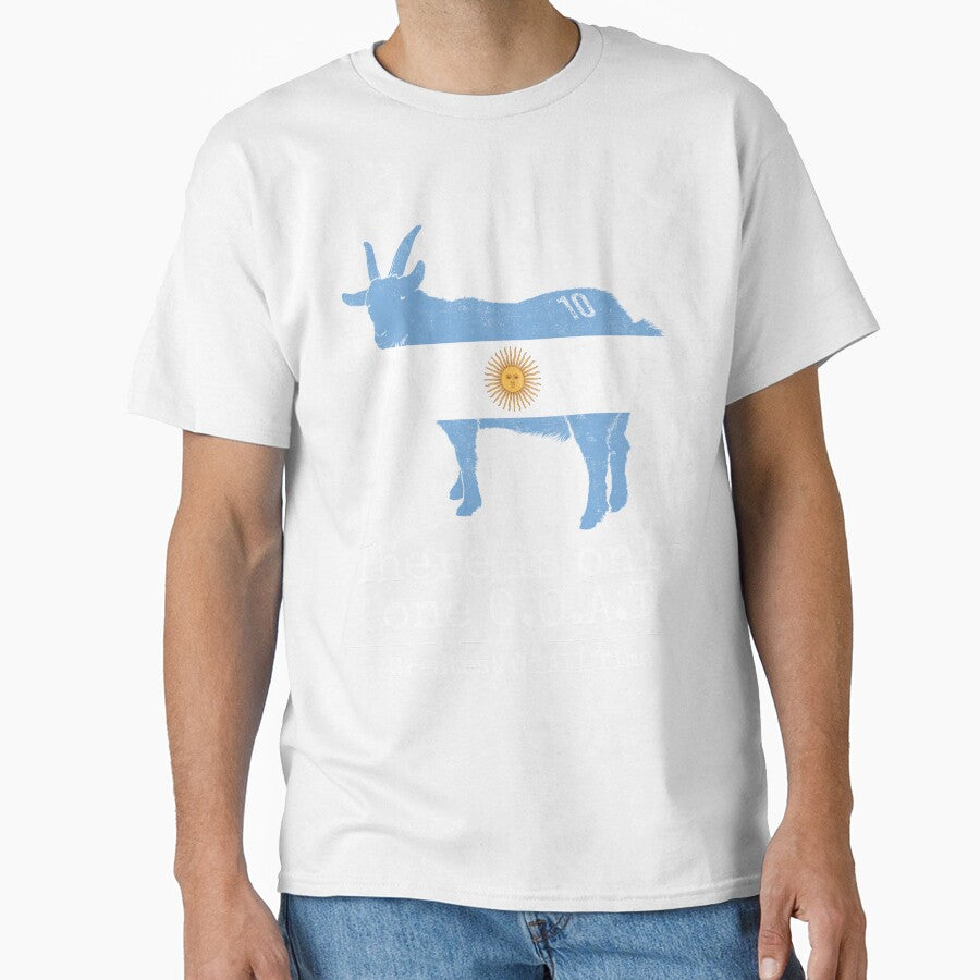 There is only one GOAT Greatest Of All Time Argentina Flag Vinatge by CHday