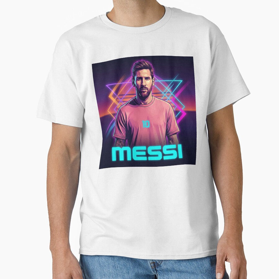 Inter Miami​ Football Legend Messi Cyberpunk Retro Futurist Design (Version 5) by Jesús Iachini