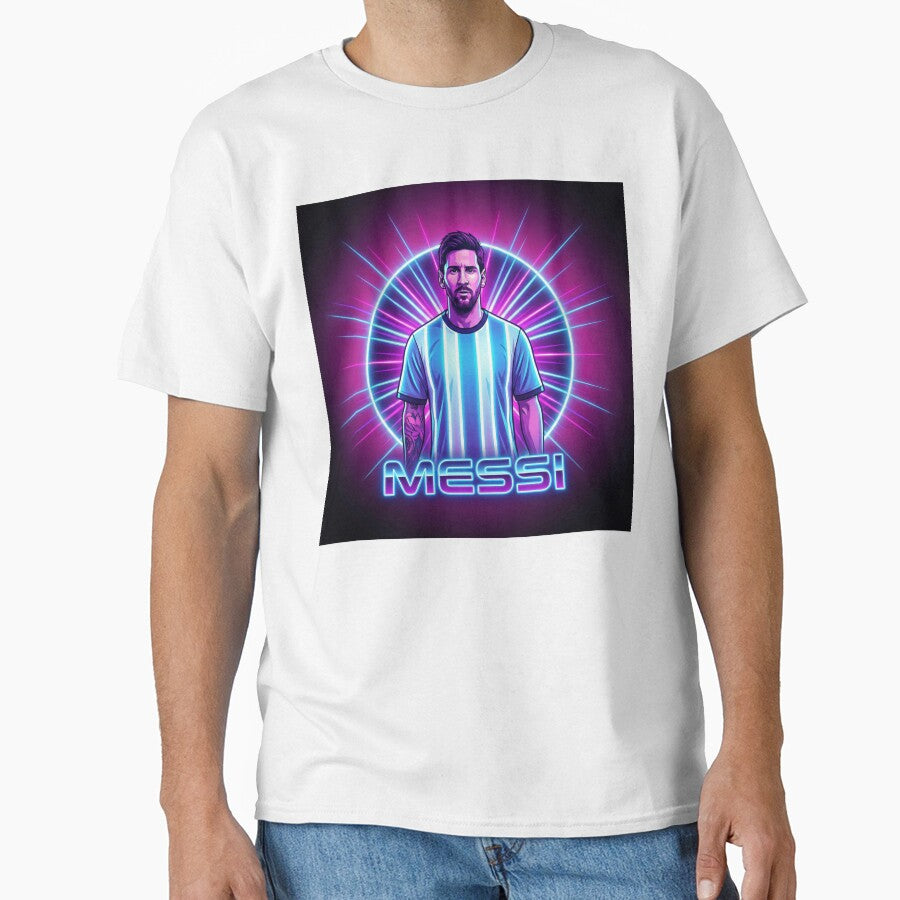 ​Argentina Football Legend Messi Cyberpunk Retro Futurist Design (Version 4) by Jesús Iachini