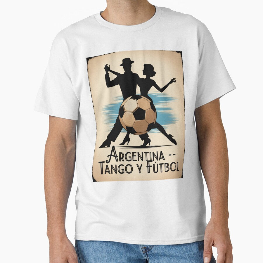 Argentina Tango y Fútbol 2026 Vintage Milonga Poster - Buenos Aires World Cup Football Fan Design by SofDelAtlas