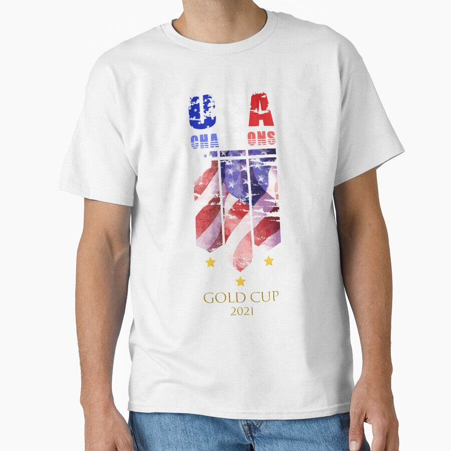 USA Champions Gold Cup 2021 shirt, for men Nations League Champions t-shirt by CoolDesign-AS