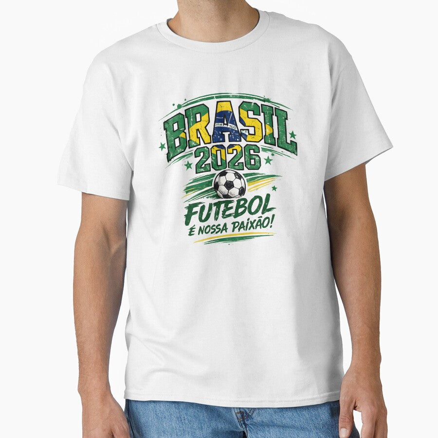 Brasil 2026 Futebol é Nossa Paixão Shirt Brazil Soccer Fan Futebol Brasileiro Pride Design by Martin's_Design