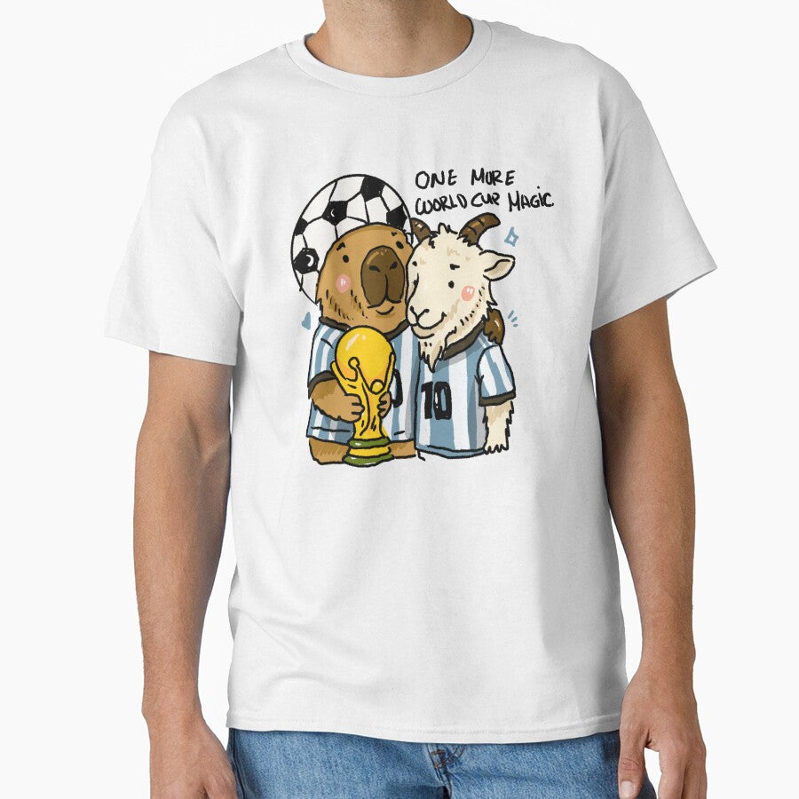 Awkward Animal Hat Club – One More World Cup Magic | Capybara & GOAT Argentina Football 2026 by chupichapa