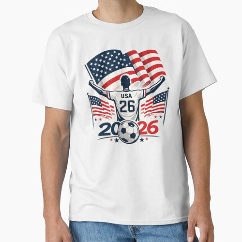 American Soccer Fan 2026 USA Flag by Corvoria
