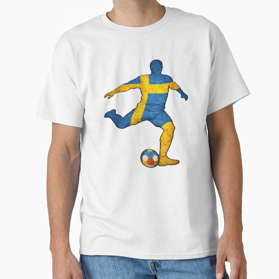 Argentina Football Player Soccer Silhouette Argentine Flag by LintonGriffin