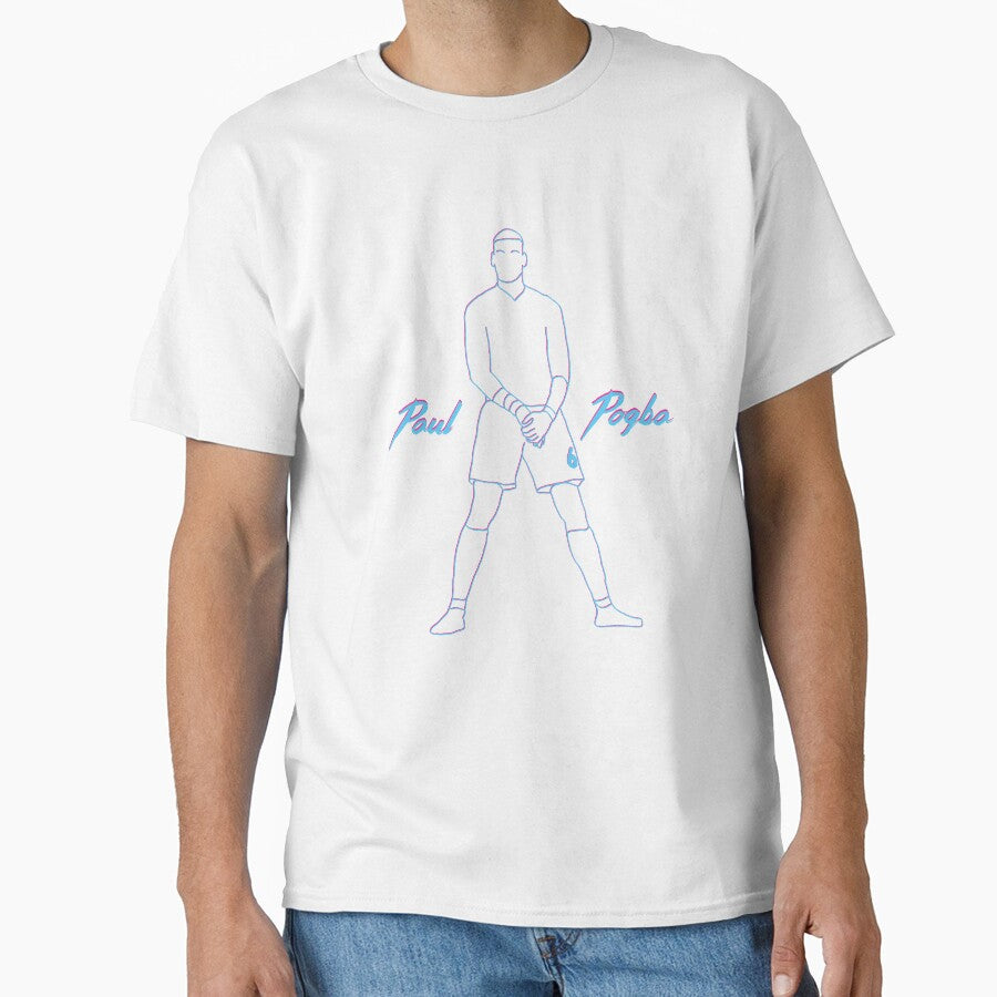 Paul Pogba Miami Vice Wave 80s 90s Style MUFC by Hevding