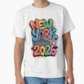 New York 2026 MetLife Stadium Skyline T-Shirt V6 by DarylWelsh2024