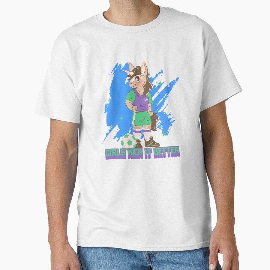 Girls kick it better soccer girl player by RokuCreations