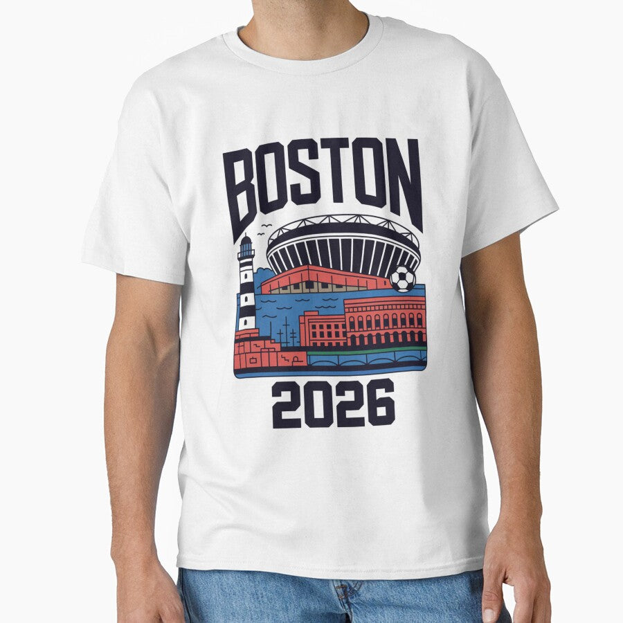 Boston 2026 New England Soccer Souvenir T-Shirt V20 by DarylWelsh2024