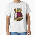 Qatar flag Crowned Soccer Ball by QuiteOrbit